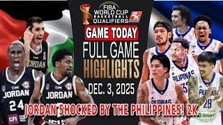 GILAS PILIPINAS vs JORDAN GAME TODAY December 3, 2025 - Justin Brownlee do it Again Shocked Jordan!