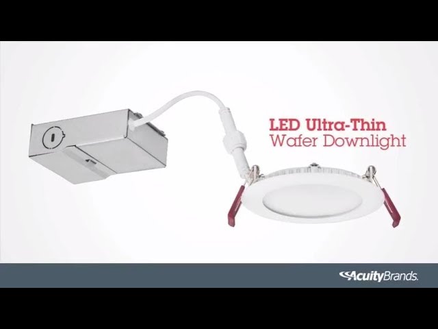 How To Install An Led Ultra Thin Wafer Downlight Lithonia Lighting You - How Do You Install Recessed Led Lights In An Existing Ceiling