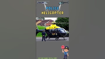 Emergency Vehicles for Kids, Police Helicopter #kids #learning #kidsvideo #preschoollearning  #fun