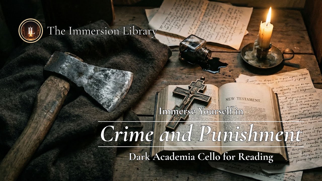 "Crime and Punishment" Reading Ambience | Dark Cello Music for Dostoevsky