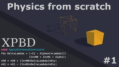 Writing a soft body cube in C/C++ using XPBD | Devlog Episode 1