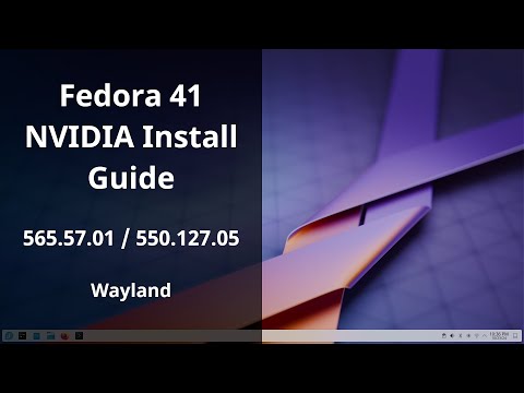 Install NVIDIA Drivers on Fedora 41 + Enable Wayland [580.76.05 / 570.181 / 550.163.01]