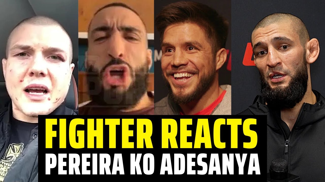 MMA Community reacts to Alex Pereira TKO'ing Israel Adesanya YouTube