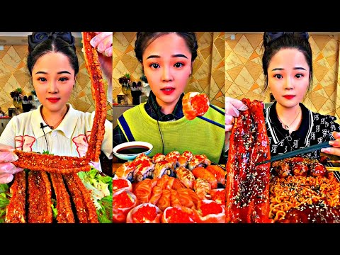 *1 HOUR*ASMR CHINESE FOOD MUKBANG EATING SHOW | 먹방 ASMR 중국먹방 | XIAO YU MUKBANG #93