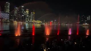 Singapore marina light show