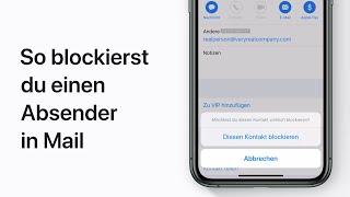 So blockierst du auf deinem iPhone, iPad oder iPod touch einen Absender in Mail – Apple Support