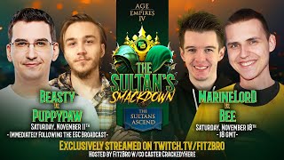 AoE4 eSports - MarineLorD vs 3D!Bee - The Sultan's Smackdown (Broadcast VOD)