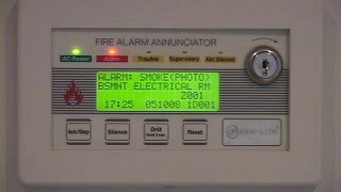 Fire Lite LCD-80F annunciator/ Voice evacuation