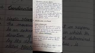 Control and Coordination #class 10 #biology #handwritten notes# easy to revise