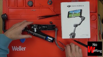 Teardown DJI OSMO MOBILE 6 How to open to change battery or repair gimbal