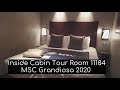 MSC Grandiosa Inside Cabin Tour Room 11184 Category I2