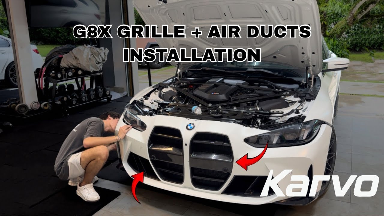 Как установить карбоновую решетку и воздуховоды G80 M3 и G82 M4 — ПОЛНОЕ РУКОВОДСТВО