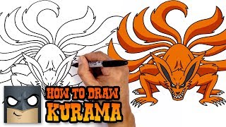 how to draw kurama naruto art tutorial