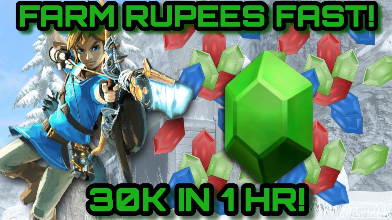 30K RUPIES IN ABOUT AN HOUR! HOW TO EASILY FARM RUPEES IN BOTW! 