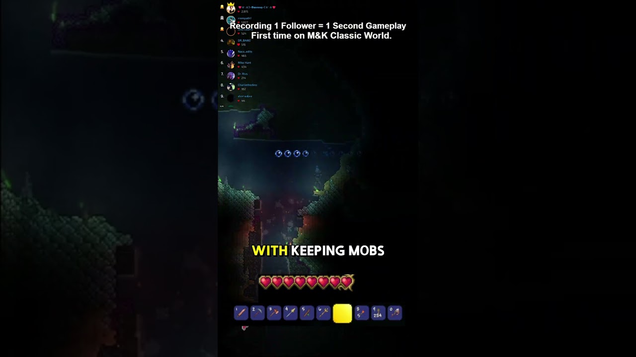 Day 11: 1 Follower = 1 Second Terraria Expert Challenge