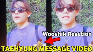 Bts Taehyung Surprised Wooshik At His Fanmeeting With Warm Message Video Bts V And Wooga Squad 2023