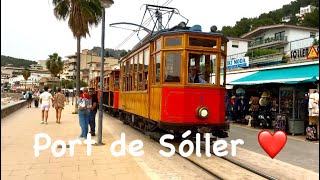 Port de Sóller XXL ❤️ Bahn Fahrt  ❤️ Rundgang 🌴 traumhaft 🤗 Tramuntana 🇪🇸 Mallorca 🏖️ 17° ⛅️