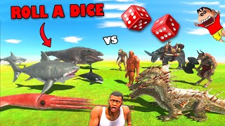 Roll A Dice Challenge Shinchan Vs Chop Team In Animal Revolt Battle Simulator