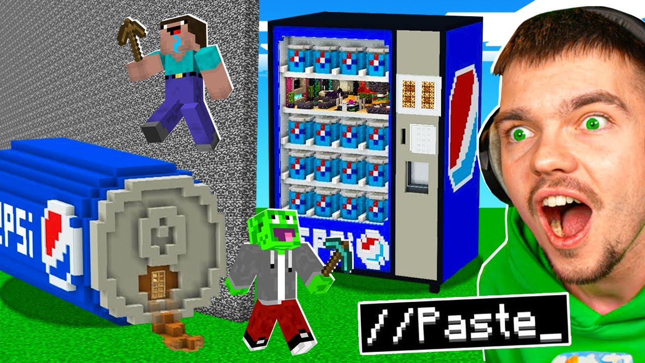 OSZUKUJĘ NOOBKA w KONKURSIE BUDOWANIA "PEPSI" w Minecraft!