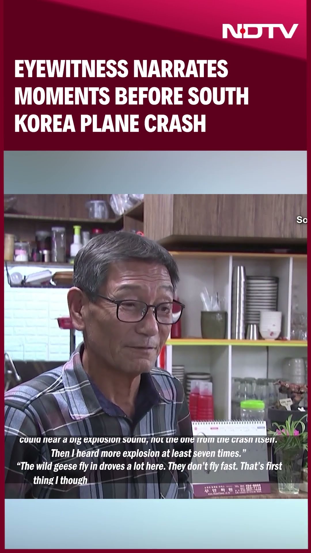 South Korea Plane Crash News | Eyewitness Narrates Horrific Moments Before Jeju Air Flight Crash