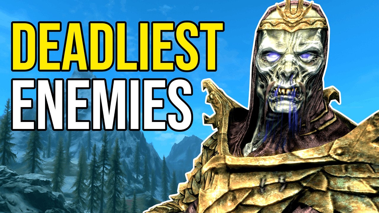 Top 10 RIDICULOUSLY Strong Enemies in Skyrim