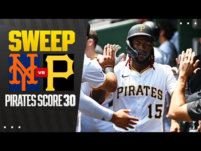 PIRATES METS まとめ売り ALL 30 RUNS: The Pirates outscored the Mets 30-4 in a DOMINANT
