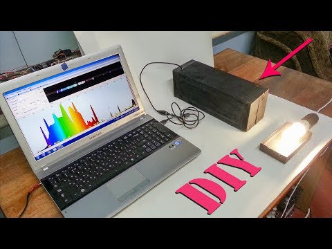 DIY स्पेक्ट्रोमीटर कैसे बनाएं | ऑप्टिकल स्पेक्ट्रम विश्लेषक | प्रकाश विश्लेषण