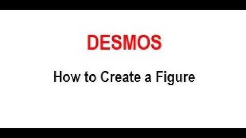 Desmos: How to Create a Figure