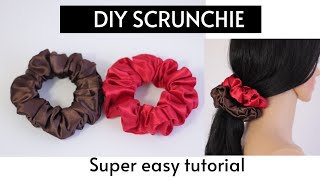 HOW TO MAKE SCRUNCHIES| How to make scrunchies with elastic |DIY Scrunchie| Easy sewing projects