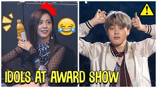 Funny Kpop Idols Being Extra At Award Show