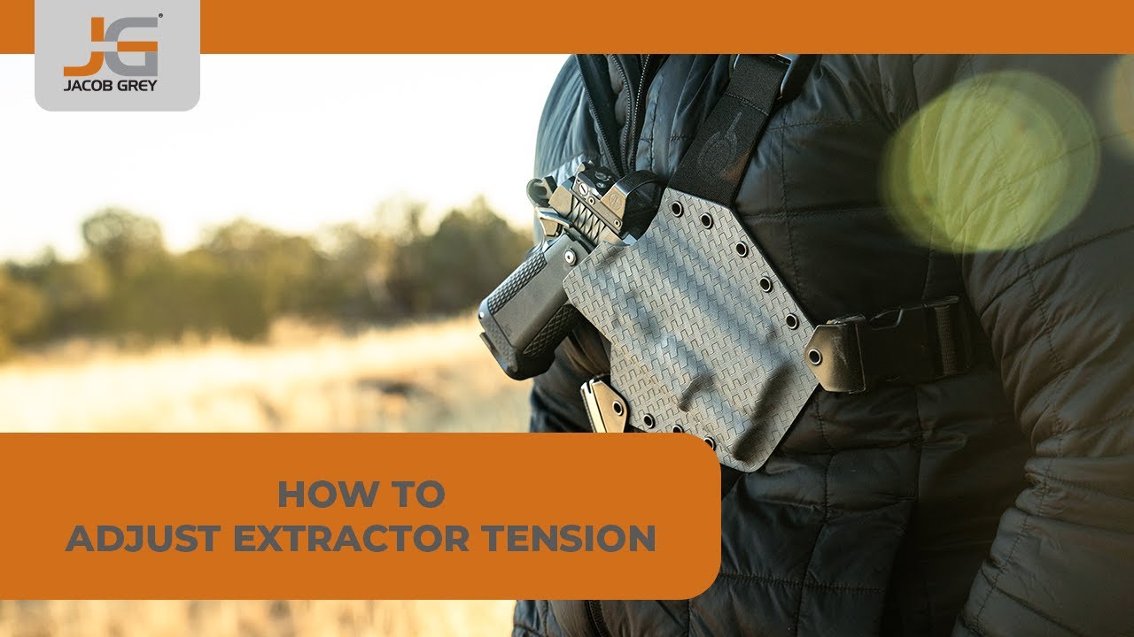 Checking extractor tension on a Jacob Grey handgun