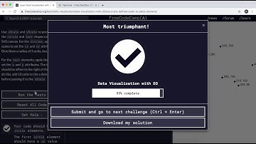 28 - Use a Pre-Defined Scale to Place Elements - Data Visualization with D3 - freeCodeCamp Tutorial