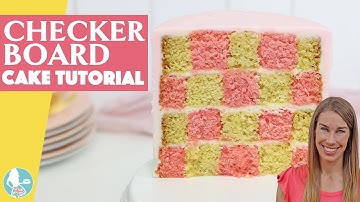 How to Make a CHECKERBOARD CAKE