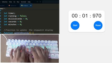 ASMR Programming - JavaScript Stopwatch - No Talking