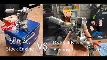 How to boost the performance of a OS FS-40s? RC engine bore up-sizing and tuning project Part 2