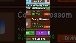 The Shop when you're not playing in Grow a Garden... 😭