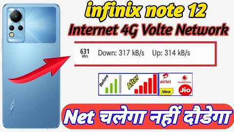 infinix Note 12 Net & 4g Volte Network poblem ||| How to solve internet & Network problem infinix 12