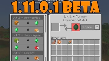 Minecraft 1.11.0.1 Beta - New Villager Trading & More!