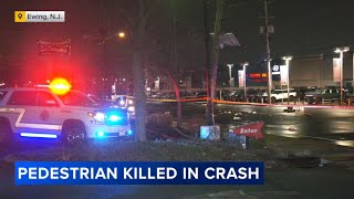 Pedestrian struck, killed while crossing street in Ewing Township