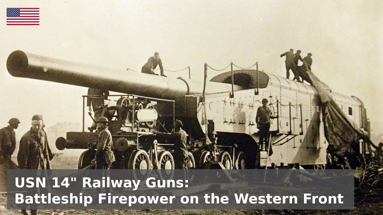 USN Railway Batteries of WW1 - When your Train of Thought says 'BOOM!'