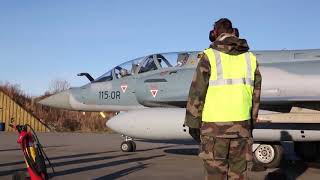 French Mirage 2000 Startup and Take Off.