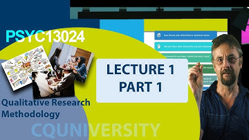 CQU PSYC13024 Lecture 1 part 1