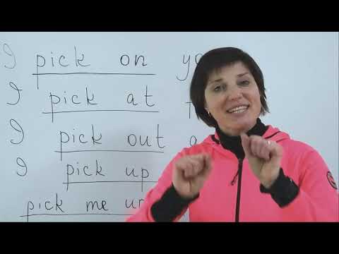 Фразовые глаголы - Урок 3 - Pick (преподаватель Ольга Черноштан)