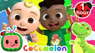 Jj And Cody Dance And Play At The Beach With Mister Dinosaur | Cocomelon Nursery Rhymes & Kids Songs