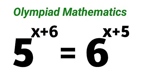 Math Olympiad Question 5^x+6 = 6^x+5 | This is the Best Trick | Lovely Beautiful Equation
