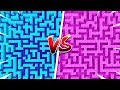 Boy vs Girl Minecraft Lava Maze Challenge!