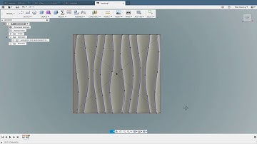 Fusion 360 - Wavy Panel