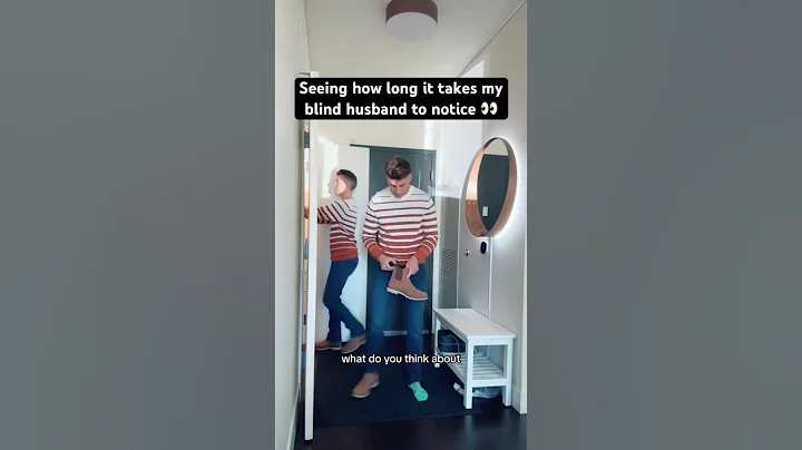 Pranking my blind husband (matching outfits) #shorts