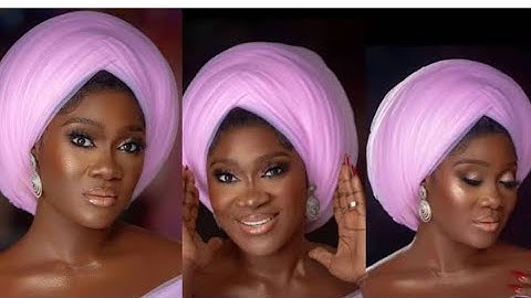 How to tie trending net turban on your head #turban #gele #tutorial #diy #shorts #100daysytshorts