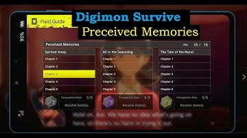 PS4 Digimon Survive - field guide preceived memories walkthrough